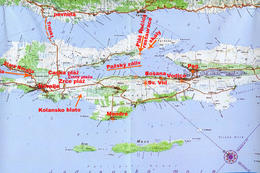 MAPA CHORVATSKA, automapa Chorvatska, mapa ostrova Pag | NOVALJA