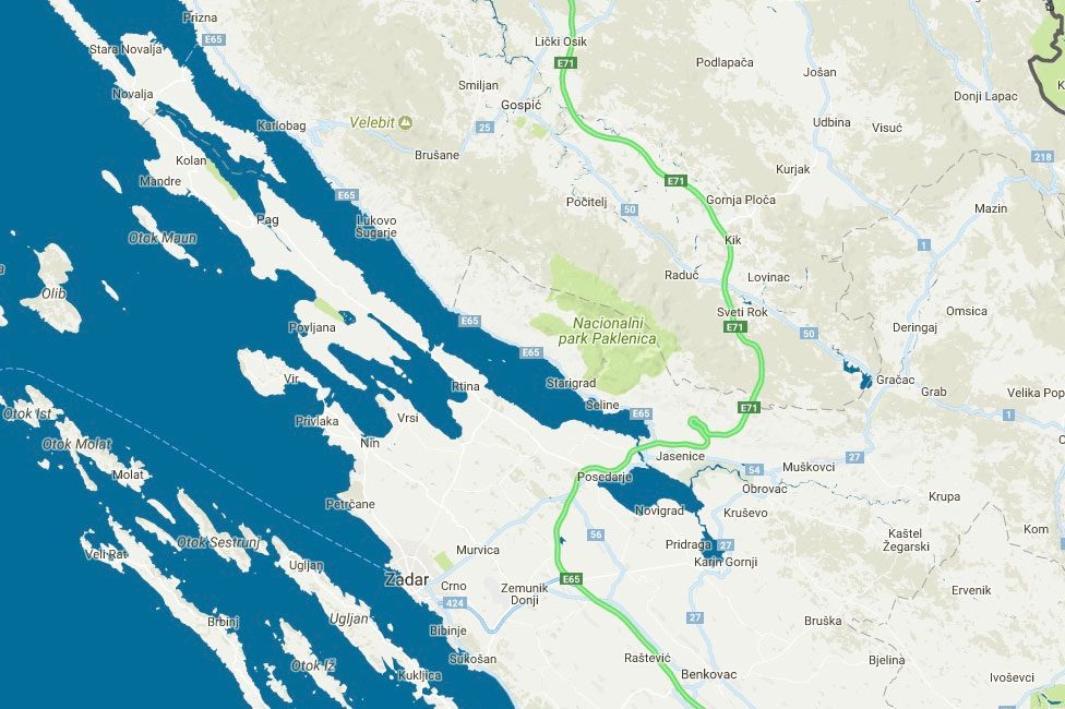 interaktivní mapa chorvatska Mapa Chorvatska, automapa Chorvatska | NOVALJA interaktivní mapa chorvatska